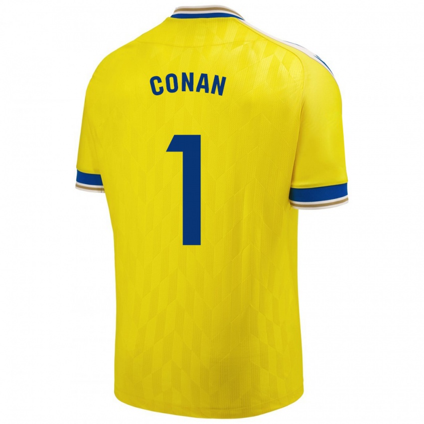 Niño Camiseta Conan Ledesma #1 Amarillo 1ª Equipación 2023/24 La Camisa Perú