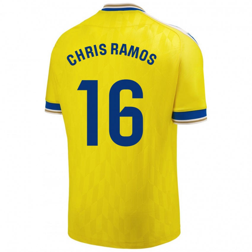 Niño Camiseta Chris Ramos #16 Amarillo 1ª Equipación 2023/24 La Camisa Perú