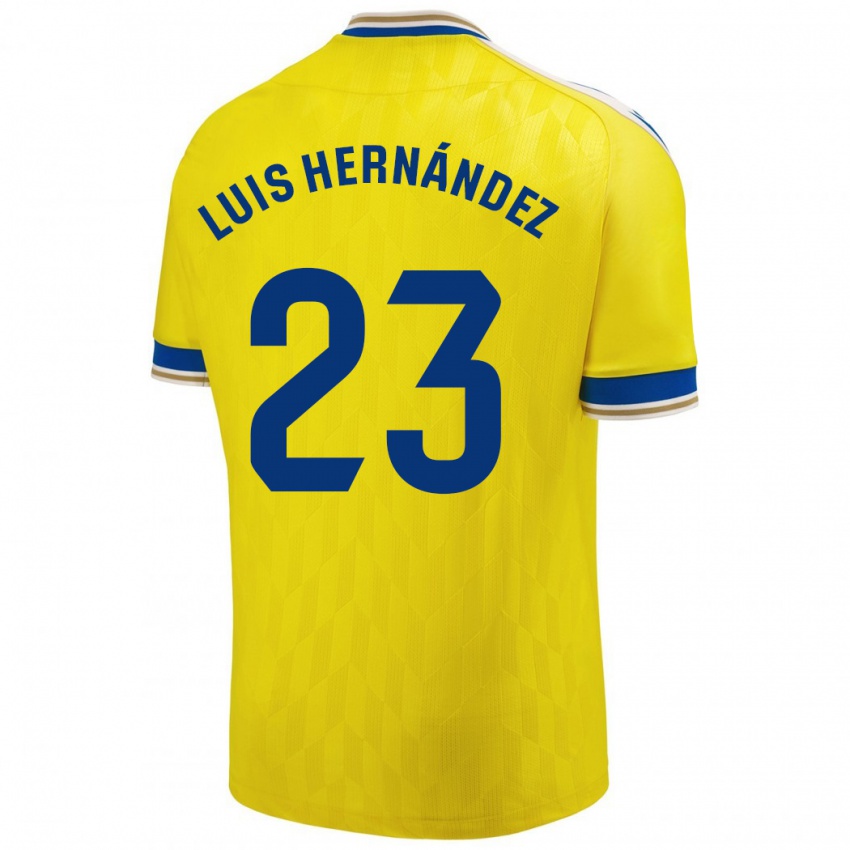 Niño Camiseta Luis Hernández #23 Amarillo 1ª Equipación 2023/24 La Camisa Perú