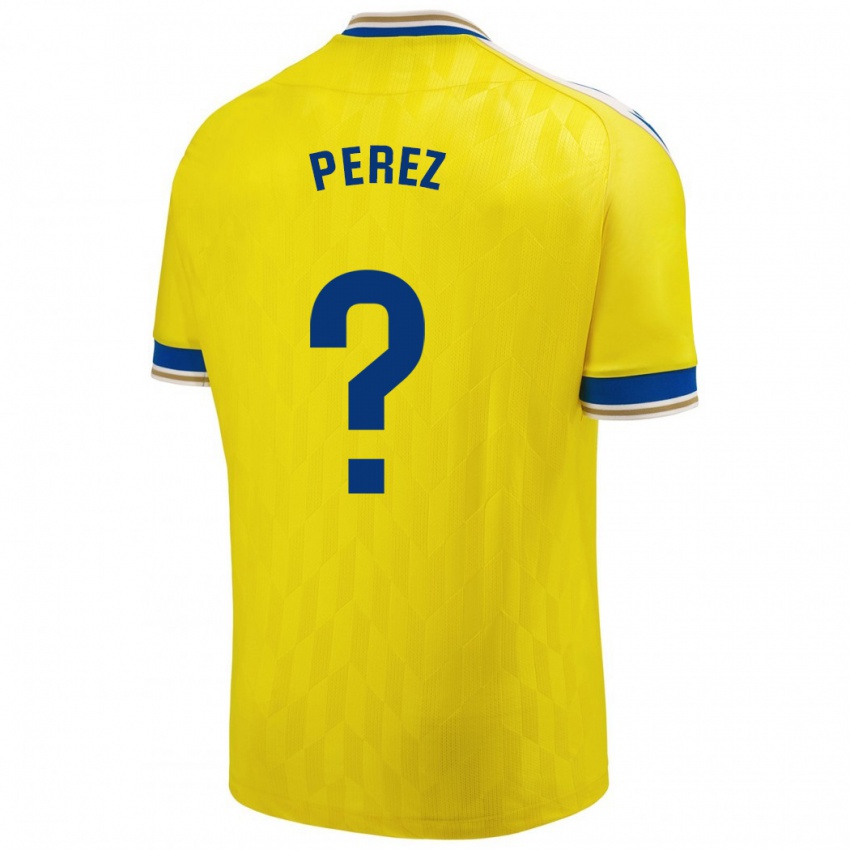 Niño Camiseta Ángel Pérez #0 Amarillo 1ª Equipación 2023/24 La Camisa Perú