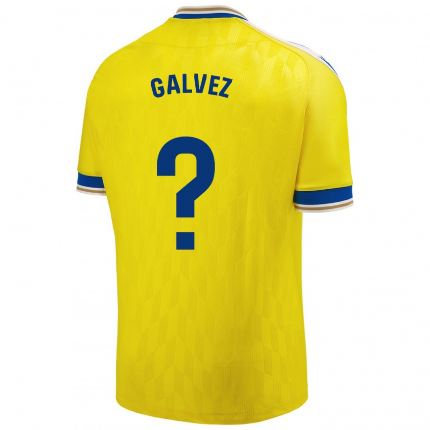 Niño Camiseta Gonzalo Gálvez #0 Amarillo 1ª Equipación 2023/24 La Camisa Perú