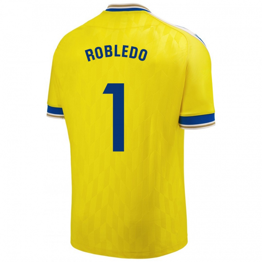 Niño Camiseta Robledo #1 Amarillo 1ª Equipación 2023/24 La Camisa Perú