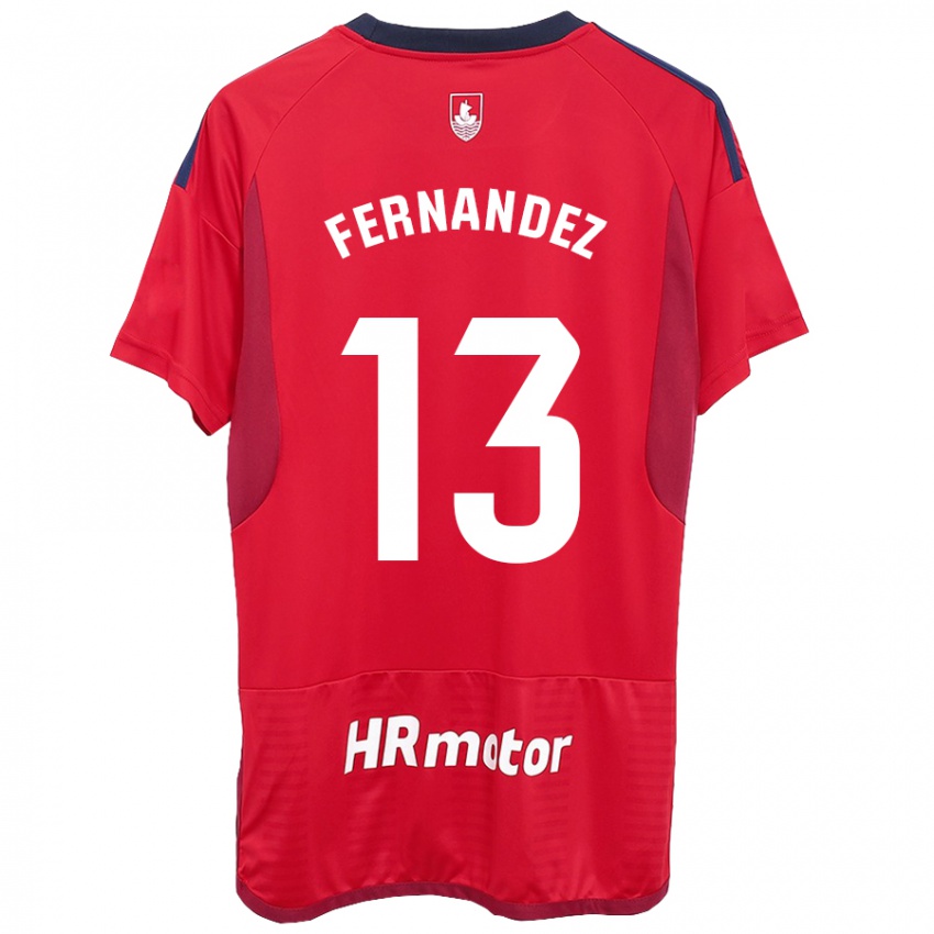 Niño Camiseta Aitor Fernández #13 Rojo 1ª Equipación 2023/24 La Camisa Perú