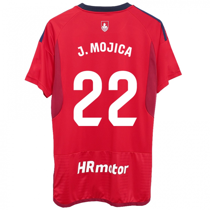 Niño Camiseta Johan Mojica #22 Rojo 1ª Equipación 2023/24 La Camisa Perú