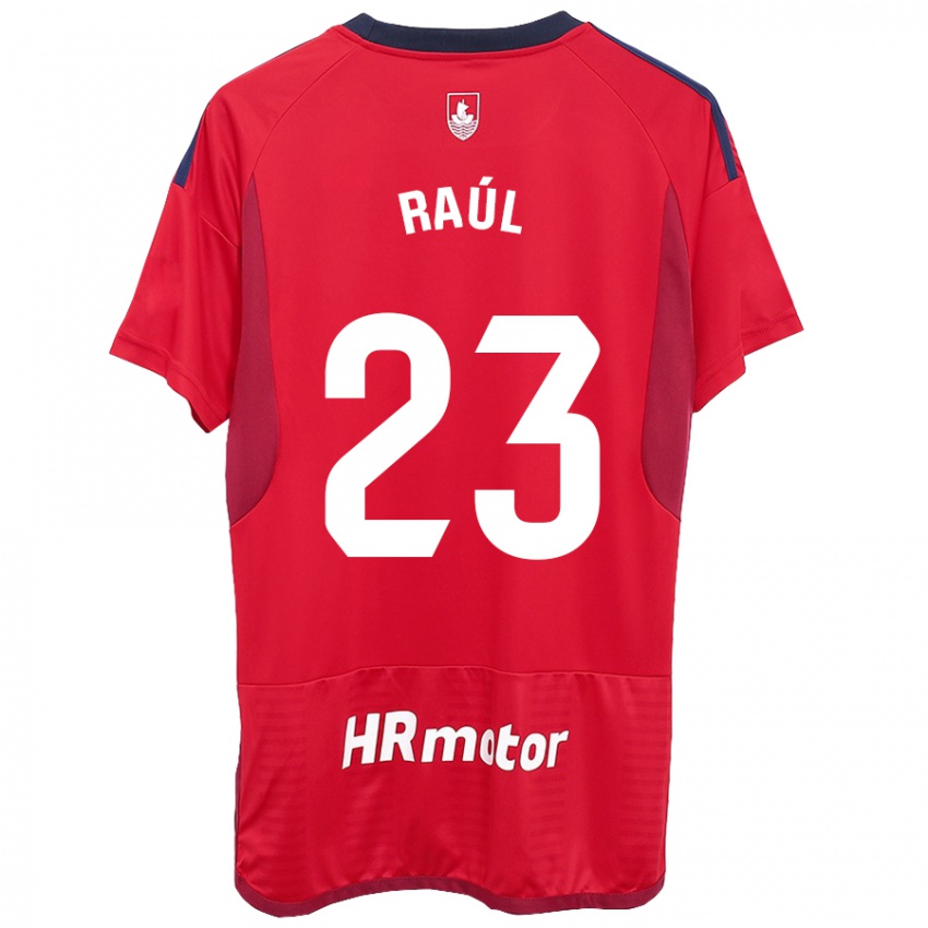 Niño Camiseta Raúl García #23 Rojo 1ª Equipación 2023/24 La Camisa Perú