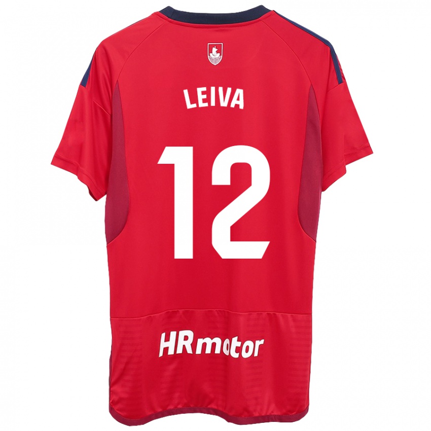 Niño Camiseta Álvaro Leiva #12 Rojo 1ª Equipación 2023/24 La Camisa Perú