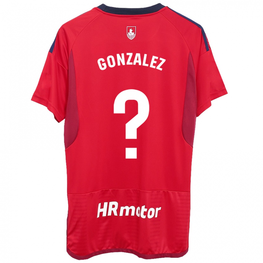 Niño Camiseta Iker González #0 Rojo 1ª Equipación 2023/24 La Camisa Perú