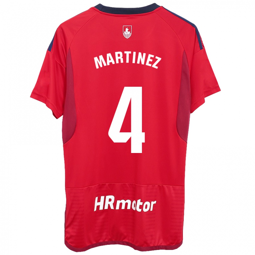 Niño Camiseta Vera Martínez Viota #4 Rojo 1ª Equipación 2023/24 La Camisa Perú