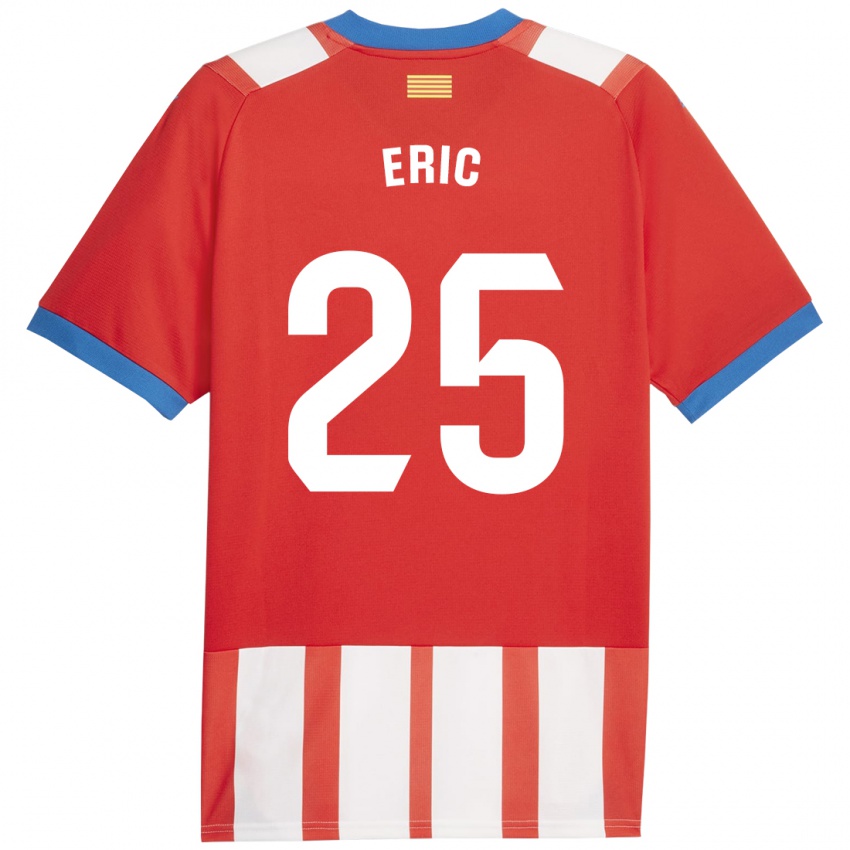 Niño Camiseta Eric Garcia #25 Rojo Blanco 1ª Equipación 2023/24 La Camisa Perú
