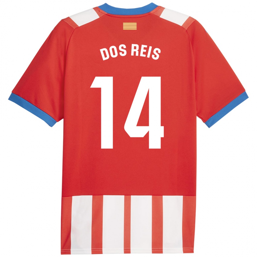 Niño Camiseta Leo Dos Reis #14 Rojo Blanco 1ª Equipación 2023/24 La Camisa Perú