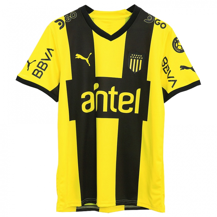 Niño Camiseta Matías Aguirregaray #13 Amarillo Negro 1ª Equipación 2023/24 La Camisa Perú