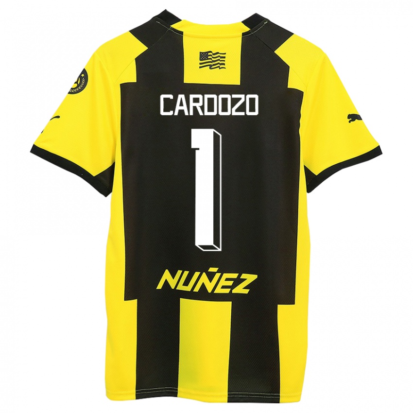 Niño Camiseta Thiago Cardozo #1 Amarillo Negro 1ª Equipación 2023/24 La Camisa Perú