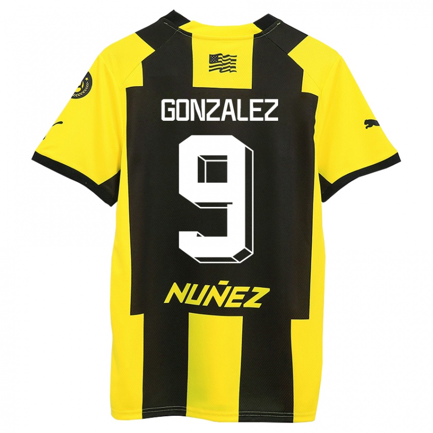 Niño Camiseta Franco González #9 Amarillo Negro 1ª Equipación 2023/24 La Camisa Perú