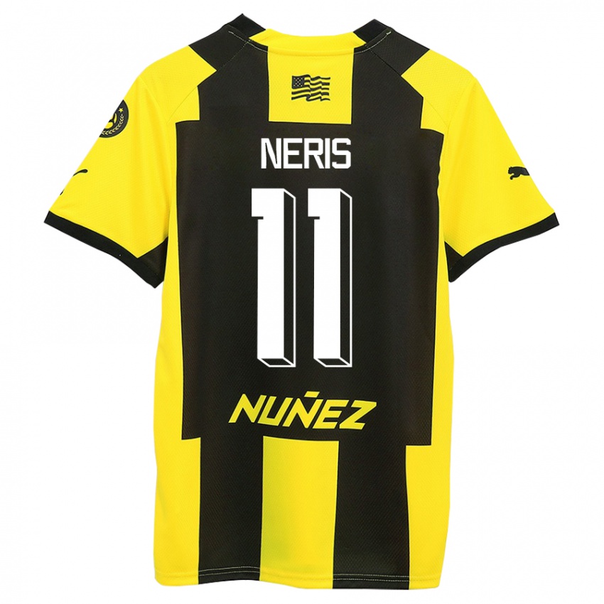 Niño Camiseta José Neris #11 Amarillo Negro 1ª Equipación 2023/24 La Camisa Perú