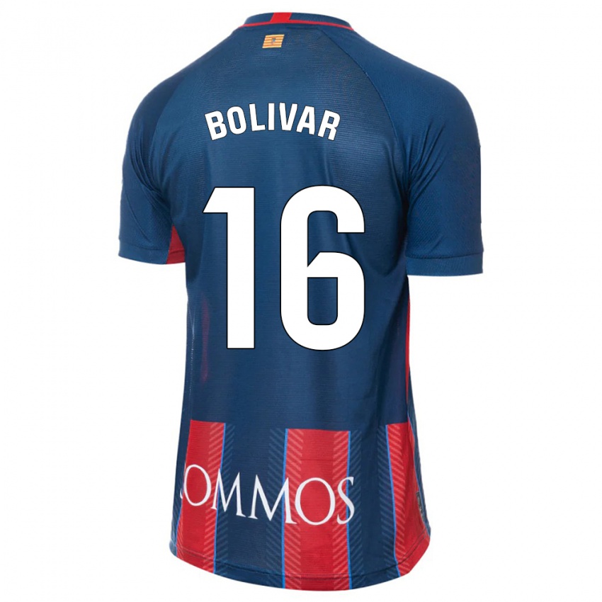 Niño Camiseta Jovanny Bolívar #16 Armada 1ª Equipación 2023/24 La Camisa Perú