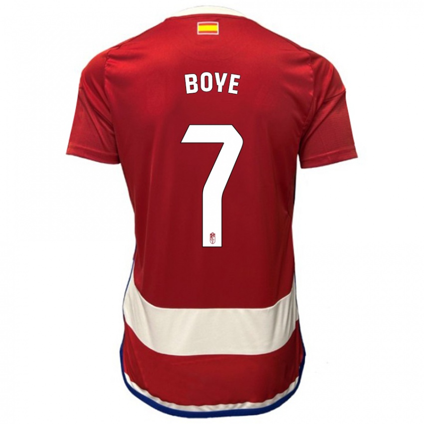 Niño Camiseta Lucas Boyé #7 Rojo 1ª Equipación 2023/24 La Camisa Perú