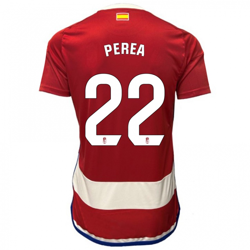 Niño Camiseta Alberto Perea #22 Rojo 1ª Equipación 2023/24 La Camisa Perú