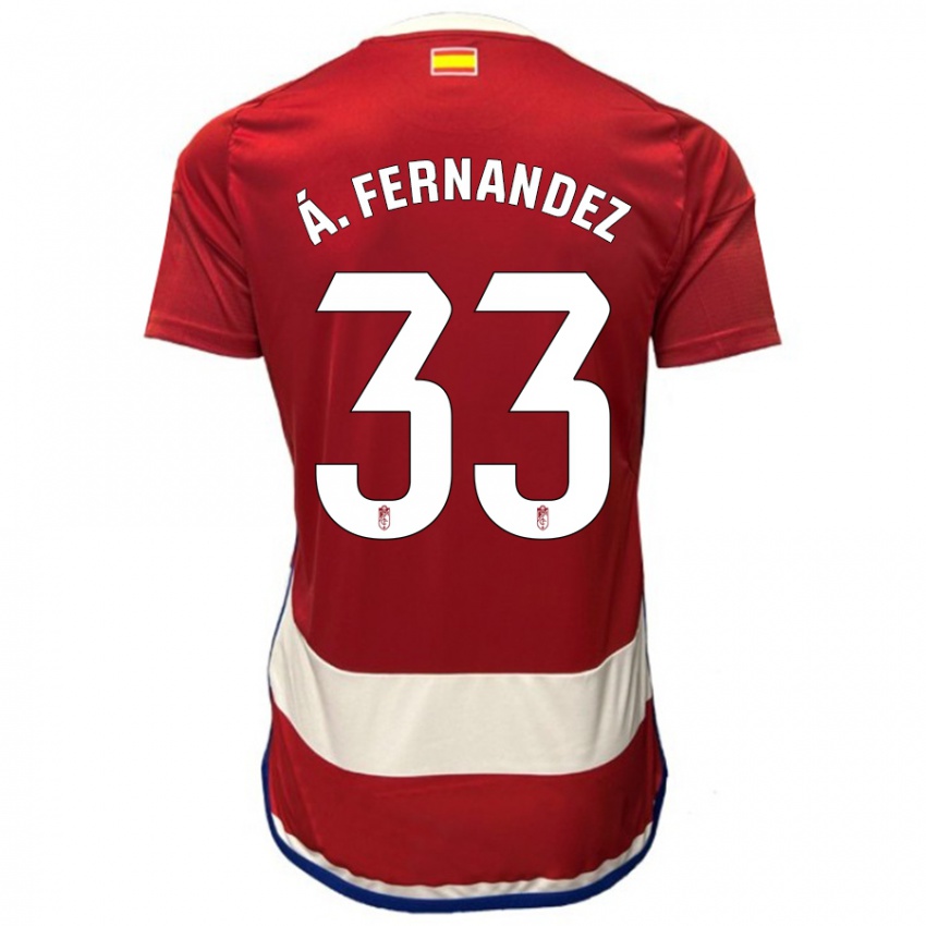 Niño Camiseta Álvaro Fernández #33 Rojo 1ª Equipación 2023/24 La Camisa Perú