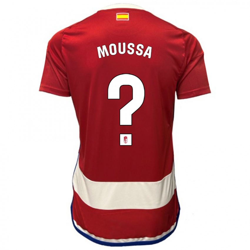 Niño Camiseta Ismael Mahamadou Moussa #0 Rojo 1ª Equipación 2023/24 La Camisa Perú