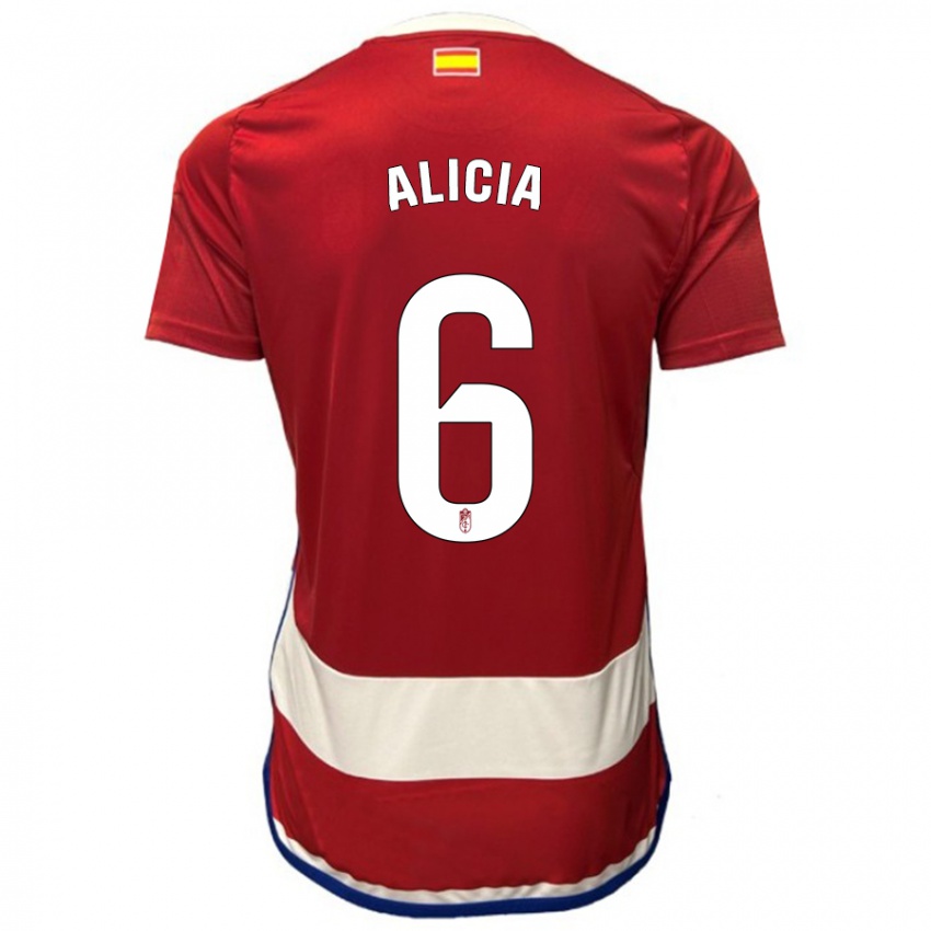 Niño Camiseta Alicia #6 Rojo 1ª Equipación 2023/24 La Camisa Perú