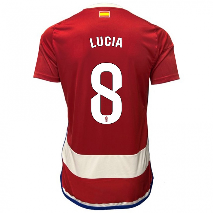 Niño Camiseta Lucía Martínez #8 Rojo 1ª Equipación 2023/24 La Camisa Perú