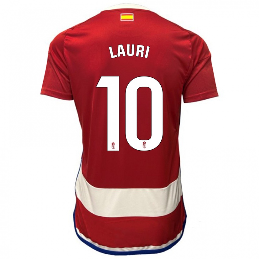 Niño Camiseta Lauri #10 Rojo 1ª Equipación 2023/24 La Camisa Perú