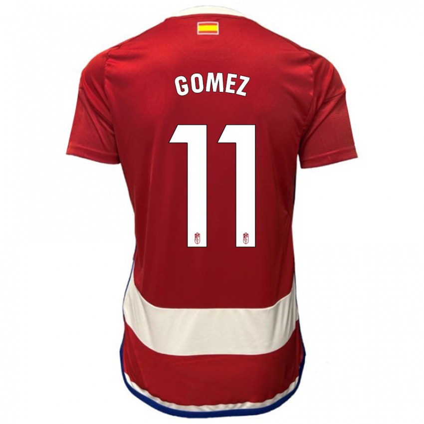 Niño Camiseta Andrea Gómez #11 Rojo 1ª Equipación 2023/24 La Camisa Perú