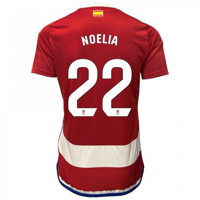 Niño Camiseta Noelia Salas Mullens #22 Rojo 1ª Equipación 2023/24 La Camisa Perú