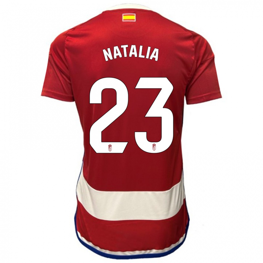 Niño Camiseta Natalia #23 Rojo 1ª Equipación 2023/24 La Camisa Perú
