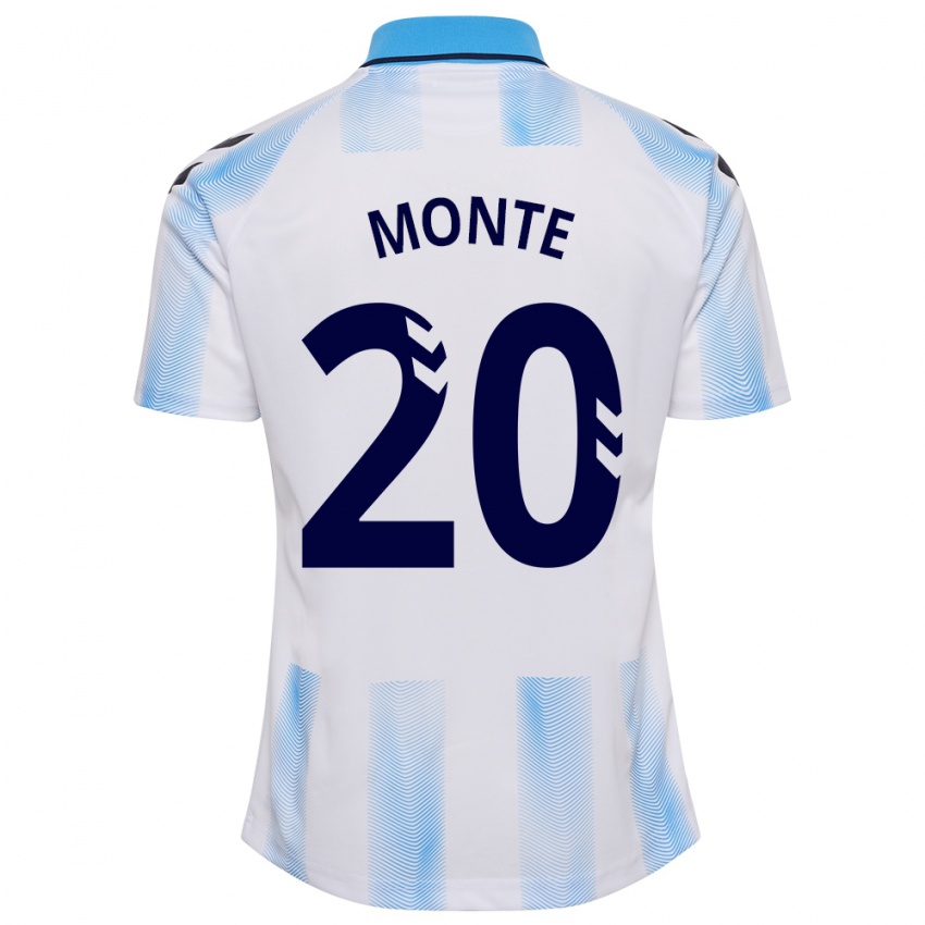 Niño Camiseta Nélson Monte #20 Blanco Azul 1ª Equipación 2023/24 La Camisa Perú