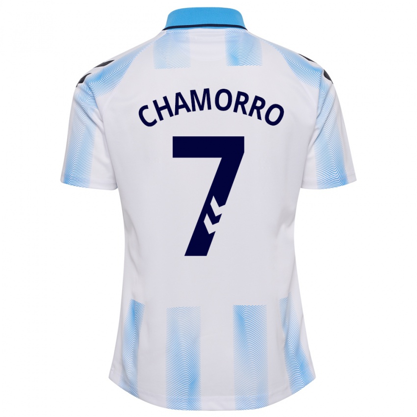 Niño Camiseta Alexis Chamorro #7 Blanco Azul 1ª Equipación 2023/24 La Camisa Perú