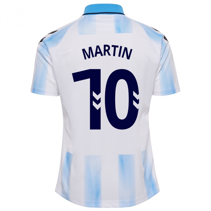 Niño Camiseta Jesús Martín #10 Blanco Azul 1ª Equipación 2023/24 La Camisa Perú