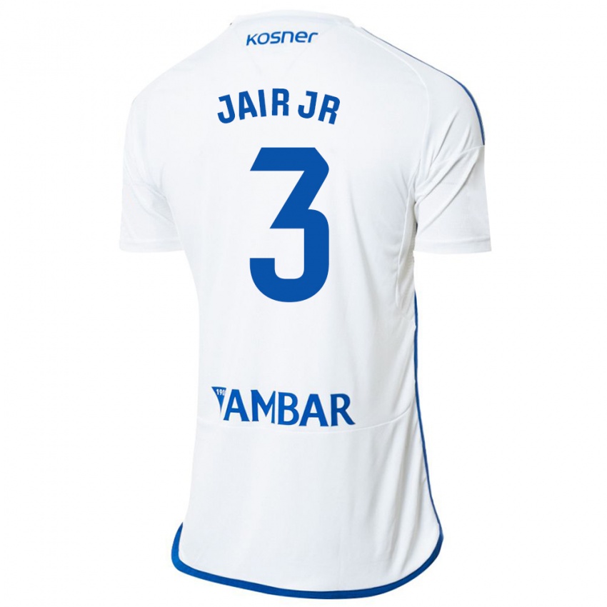 Niño Camiseta Jair Amador #3 Blanco 1ª Equipación 2023/24 La Camisa Perú