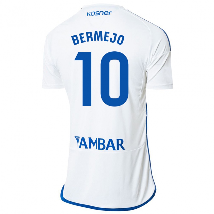 Niño Camiseta Sergio Bermejo #10 Blanco 1ª Equipación 2023/24 La Camisa Perú