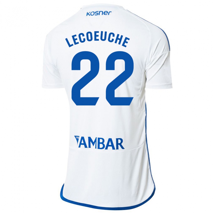 Niño Camiseta Quentin Lecoeuche #22 Blanco 1ª Equipación 2023/24 La Camisa Perú