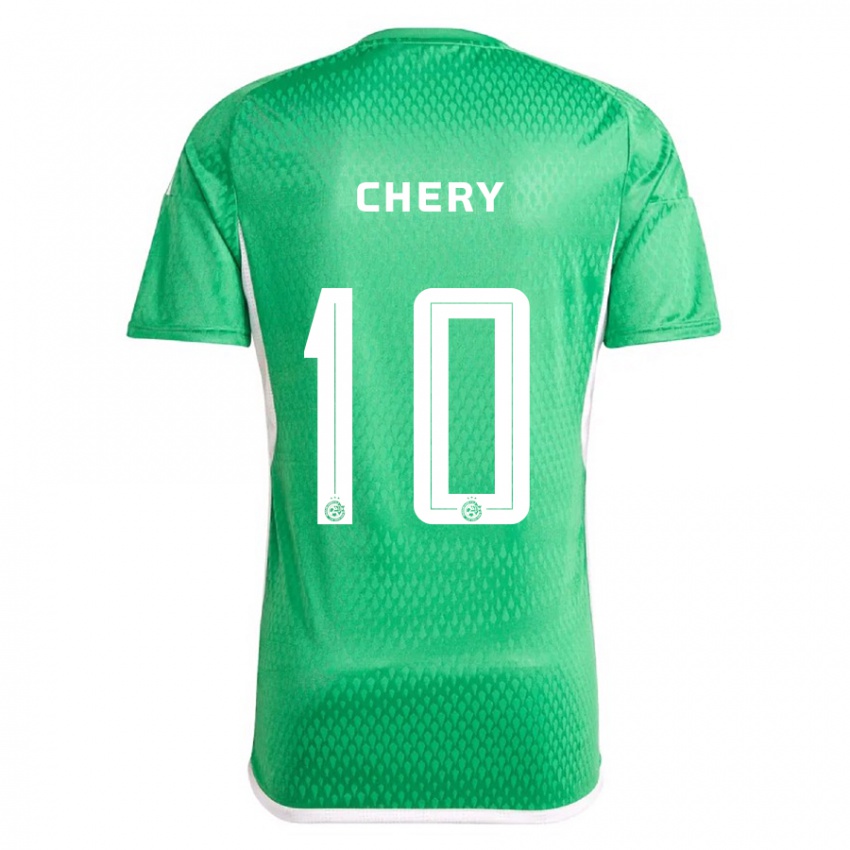 Niño Camiseta Tjaronn Chery #10 Blanco Azul 1ª Equipación 2023/24 La Camisa Perú