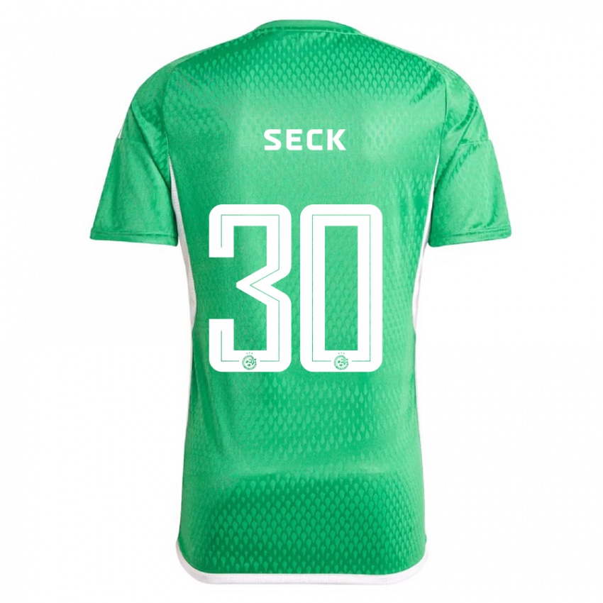 Niño Camiseta Abdoulaye Seck #30 Blanco Azul 1ª Equipación 2023/24 La Camisa Perú