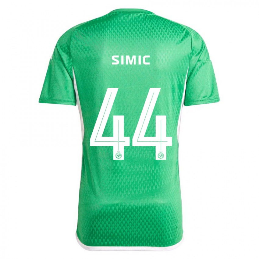 Niño Camiseta Lorenco Simic #44 Blanco Azul 1ª Equipación 2023/24 La Camisa Perú