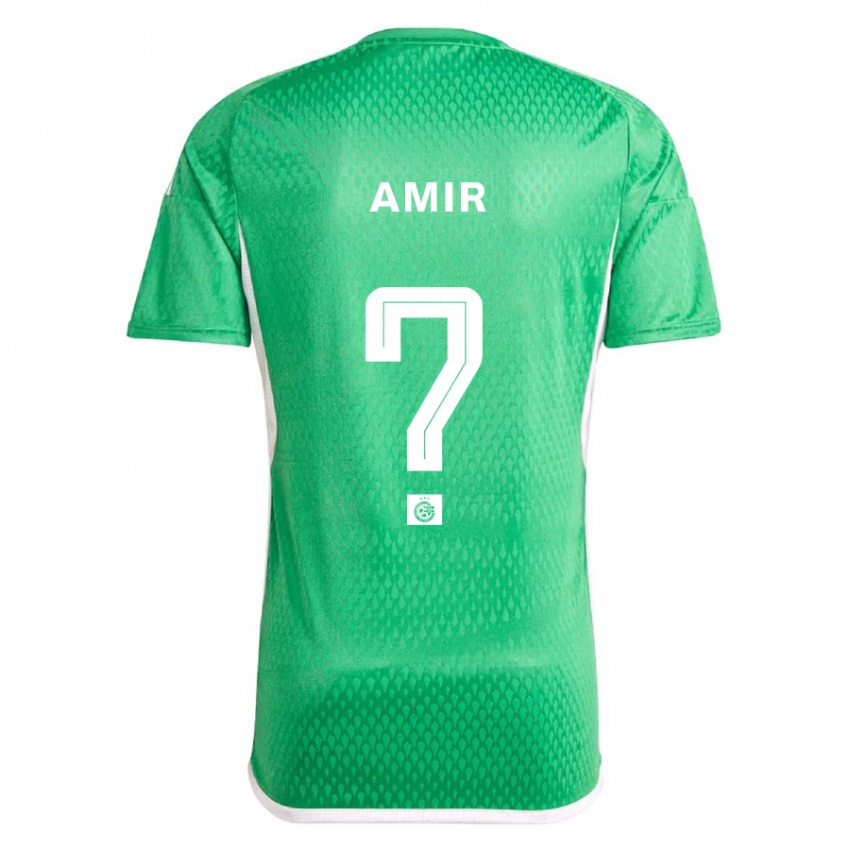 Niño Camiseta Elad Amir #0 Blanco Azul 1ª Equipación 2023/24 La Camisa Perú