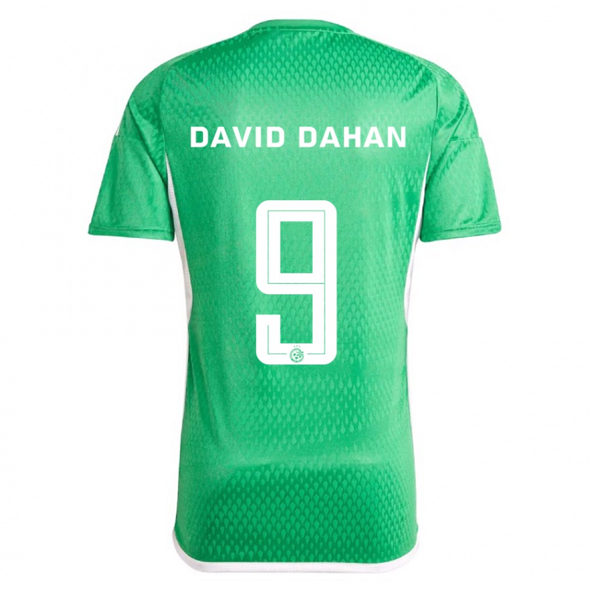 Niño Camiseta Omer David Dahan #9 Blanco Azul 1ª Equipación 2023/24 La Camisa Perú