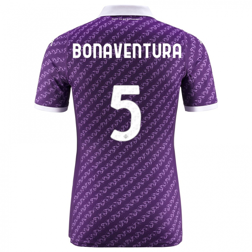 Niño Camiseta Giacomo Bonaventura #5 Violeta 1ª Equipación 2023/24 La Camisa Perú