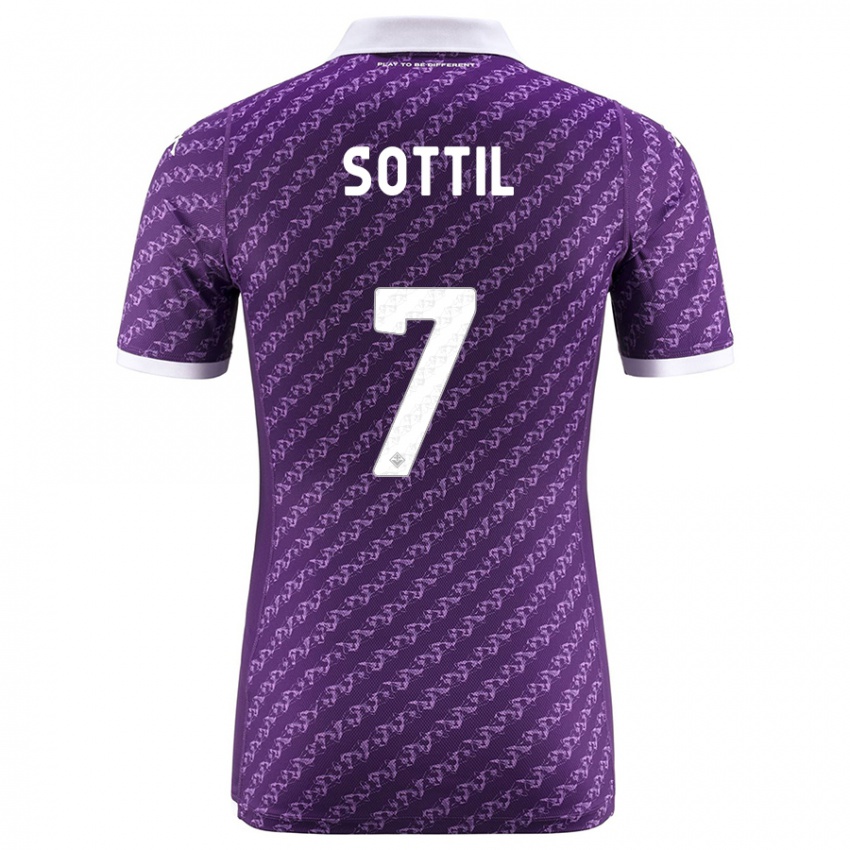 Niño Camiseta Riccardo Sottil #7 Violeta 1ª Equipación 2023/24 La Camisa Perú