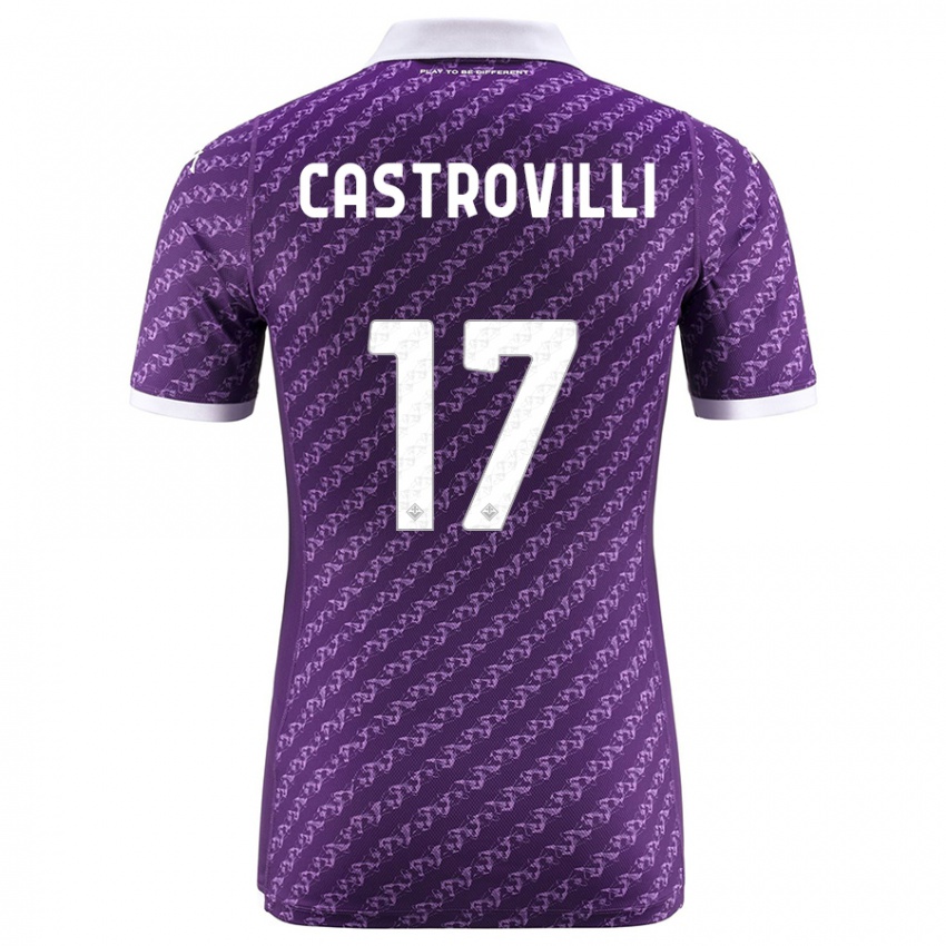 Niño Camiseta Gaetano Castrovilli #17 Violeta 1ª Equipación 2023/24 La Camisa Perú