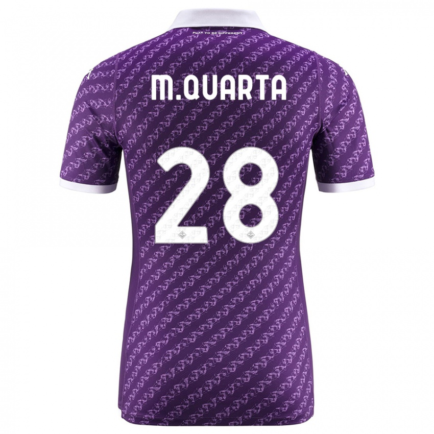 Niño Camiseta Lucas Martínez Quarta #28 Violeta 1ª Equipación 2023/24 La Camisa Perú