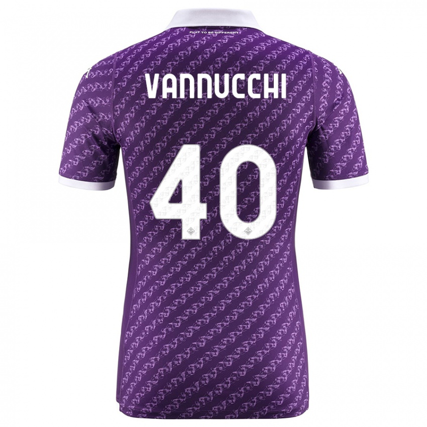 Niño Camiseta Tommaso Vannucchi #40 Violeta 1ª Equipación 2023/24 La Camisa Perú