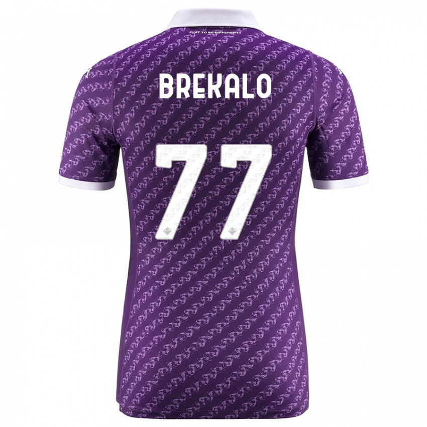 Niño Camiseta Josip Brekalo #77 Violeta 1ª Equipación 2023/24 La Camisa Perú