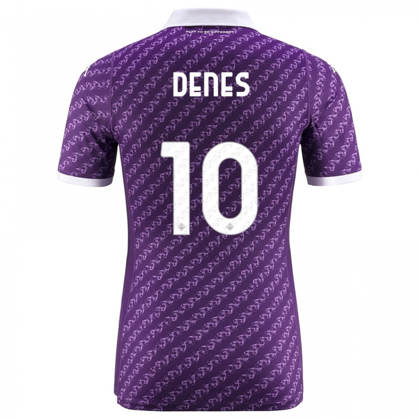 Niño Camiseta Adrián Dénes #10 Violeta 1ª Equipación 2023/24 La Camisa Perú