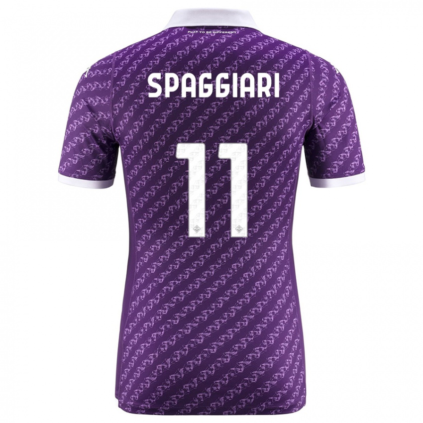 Niño Camiseta Riccardo Spaggiari #11 Violeta 1ª Equipación 2023/24 La Camisa Perú