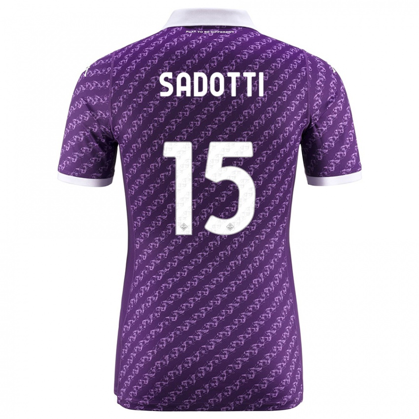 Niño Camiseta Edoardo Sadotti #15 Violeta 1ª Equipación 2023/24 La Camisa Perú