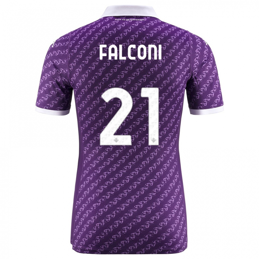 Niño Camiseta Niccolò Falconi #21 Violeta 1ª Equipación 2023/24 La Camisa Perú